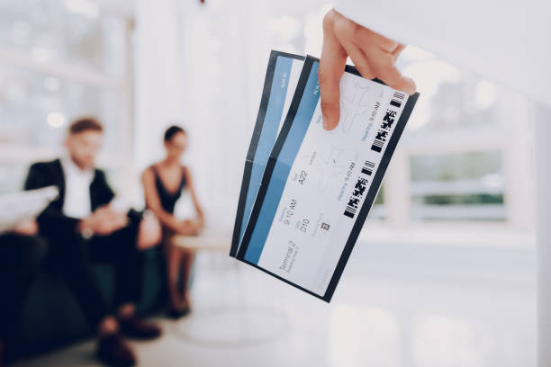 istock Arabian Businessman Holding A Tickets In Office. 1032613732