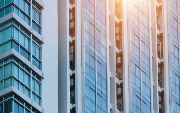 istock Full Frame Shot Of Modern Building In City 1032617696