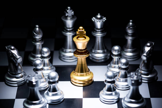 istock High Angle View Of Chess Pieces On Board 1032621276