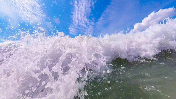 istock The wave on the pebble beach in the summer 1032646274