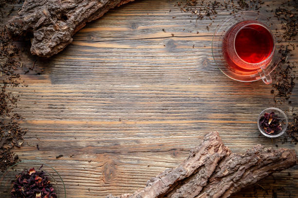 istock Cup of tea and dry tea leaves 1032655712