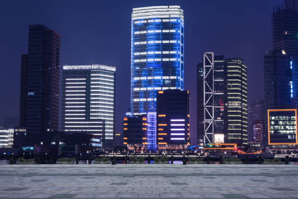 istock Shanghai at night, China 1032659180