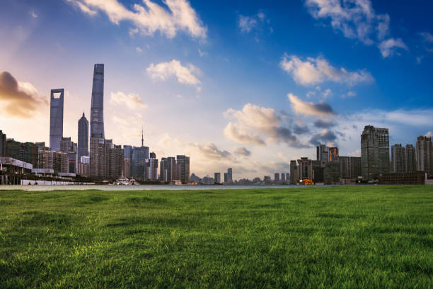 istock shanghai skyline and huangpu river at dusk 1032659462