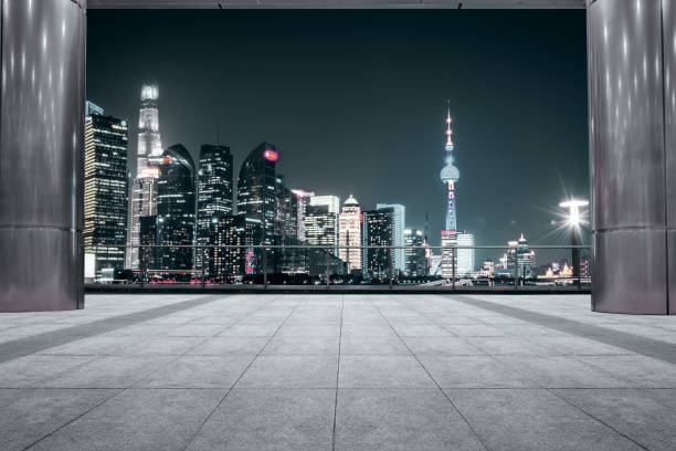 istock Shanghai at night, China 1032659806