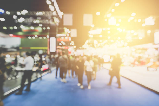 istock Defocused Image Of Crowd At Illuminated Restaurant 1032660714