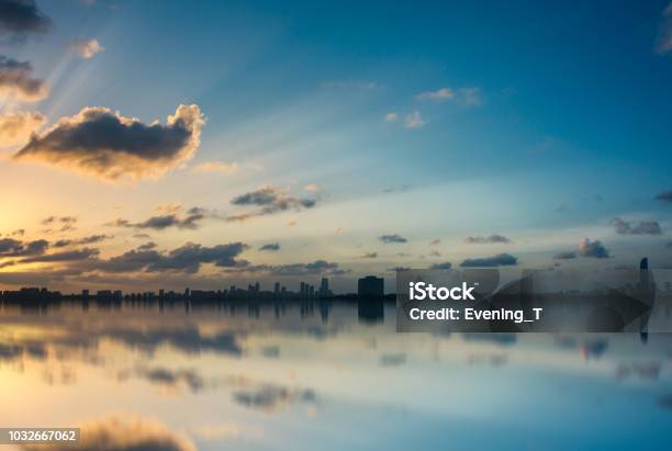 The Skyline Of Sunrise Stock Photo - Download Image Now - Ohio, Dayton - Ohio, Architecture