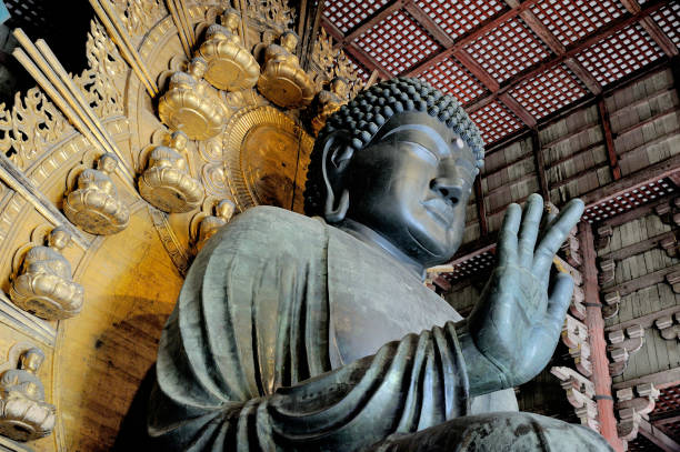 Big Buddha at Todaiji (Eastern Great Temple) stock photo