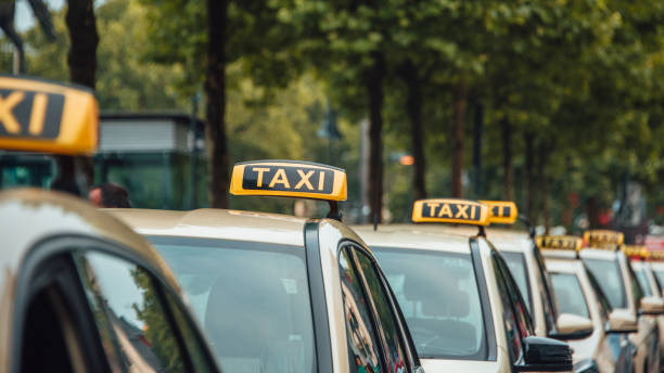 istock Row of taxis 1032679322