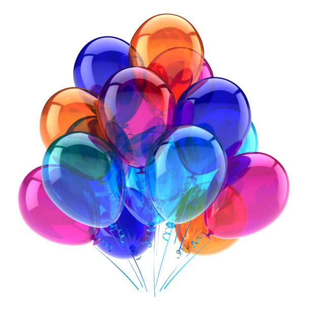istock balloon bunch colorful, birthday party decoration multicolored 1032693886