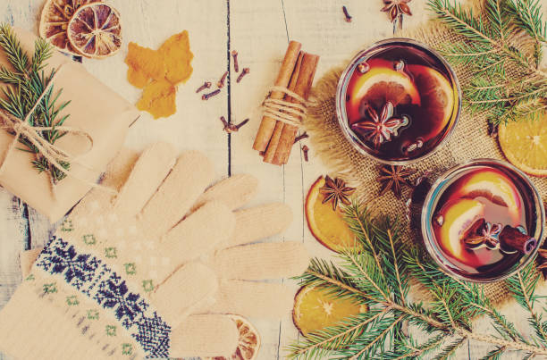 istock Mulled wine. Selective focus. christmas drink and food. 1032694500