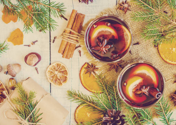 istock Mulled wine. Selective focus. christmas drink and food. 1032694536
