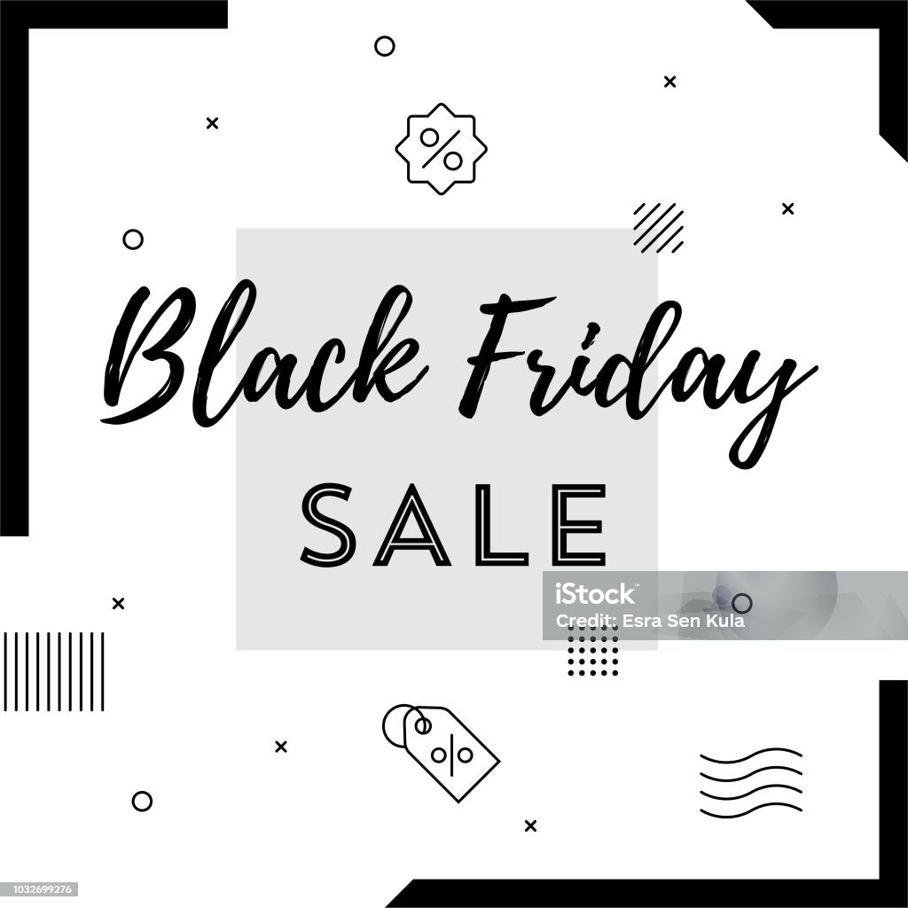 Black Friday Sale Retro Web Banner for Social Media Retro Web Banner for Social Media Sale stock vector