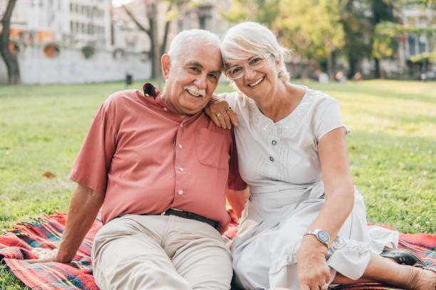 istock Mature couple on the picnic 1032704078