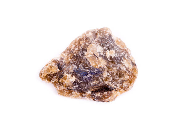 istock Macro mineral stone Labrador on a white background close up 1032707226