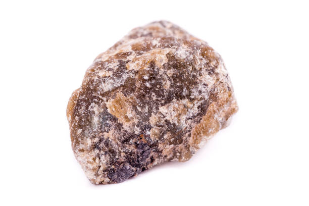 istock Macro mineral stone Labrador on a white background close up 1032707288