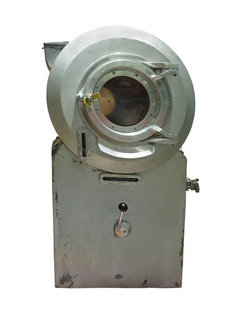 istock Ancient old wringer washing machine isolated over white 1032711690