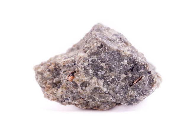 istock Macro mineral stone Olivine on a white background close up 1032712210