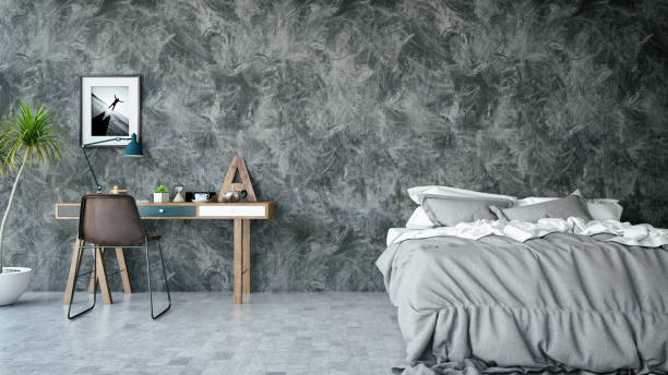 istock Loft Bedroom with Desk 1032721400