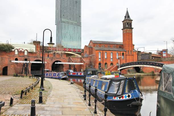 istock Manchester canal boats 1032740028