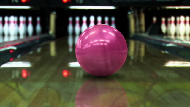 Bowling strike (dolly shot) - HD, PAL