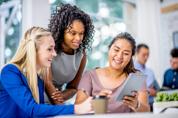 istock Three young businesswomen 1032746506