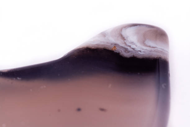 istock Macro mineral stone Agate on a white background close up 1032746648