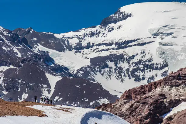 Andes mountains in the extreme south of the planet rising almost 7,000 masl with Aconcagua mount. It is amazing to enjoy it valleys, it wilderness, it loneliness and its amazing landscapes that impress your senses with the power of nature. Chile.