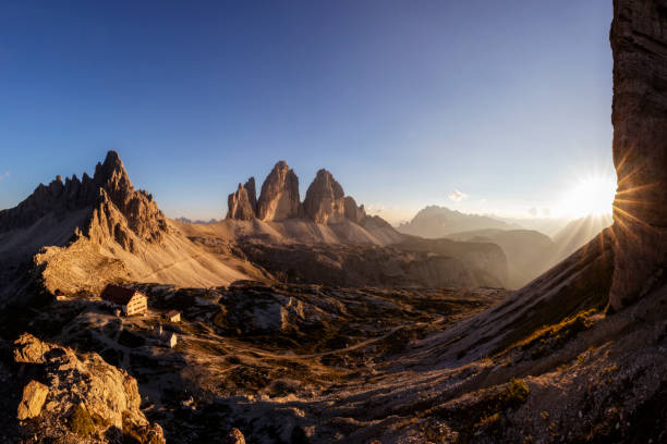 istock Dolomites mountain panorama in Italy, Tre Cime di Lavaredo 1032757334