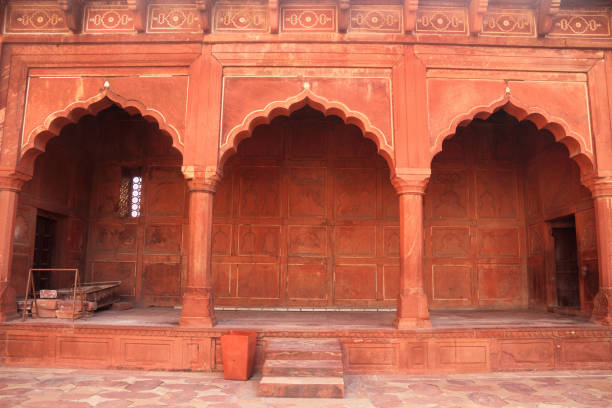 istock Indian Architecture Arches near Taj Mahal, Agra, India 1032766770