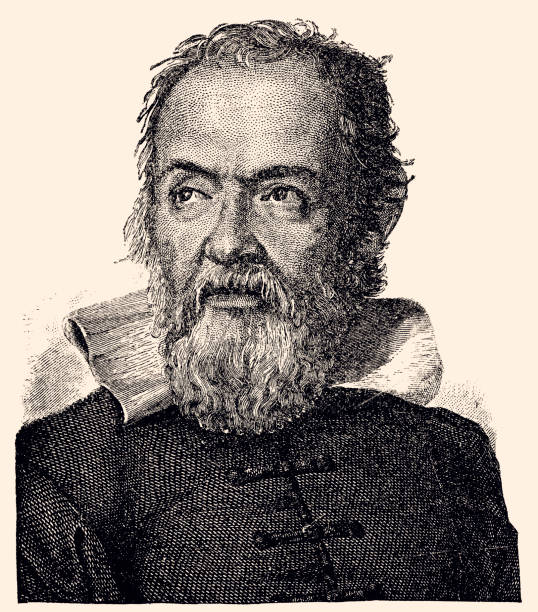 GALILEO-GALILEI (1564–1642) vector art illustration