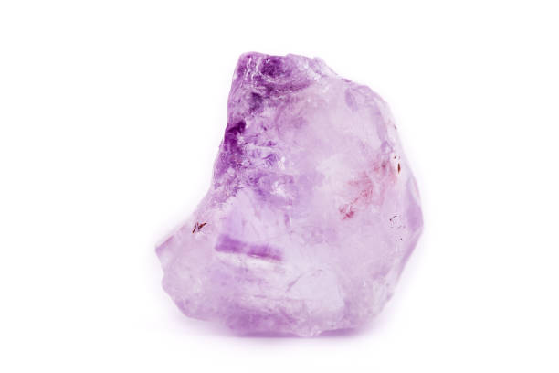 istock Macro Mineral Stone Amethyst on a white background close up 1032770122
