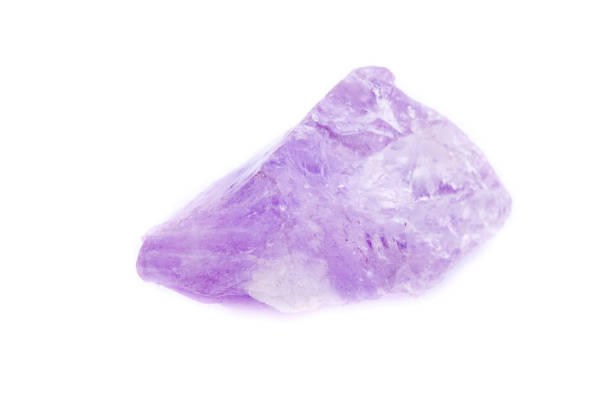 istock Macro Mineral Stone Amethyst on a white background 1032770394