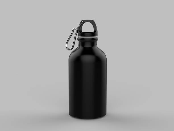 istock Sport sipper bottles for water isolated on grey background for mock up and template design. White blank bottle 3d render illustration. 1032778820