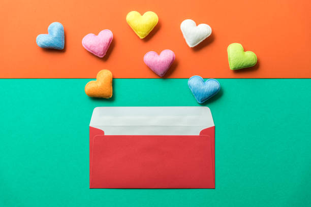 istock Directly Above Shot Of Heart Shape And Envelop On Table 1032779836