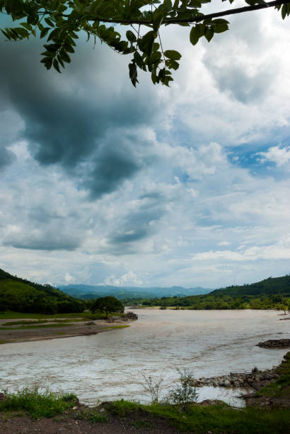 istock River called Motagua cloudy winter in El Progreso, Guatemala. Turbid river. 1032786378