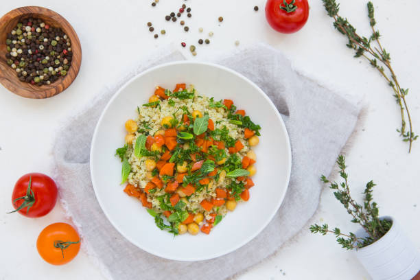 istock Quinoa and couscous vegetables salad 1032794962