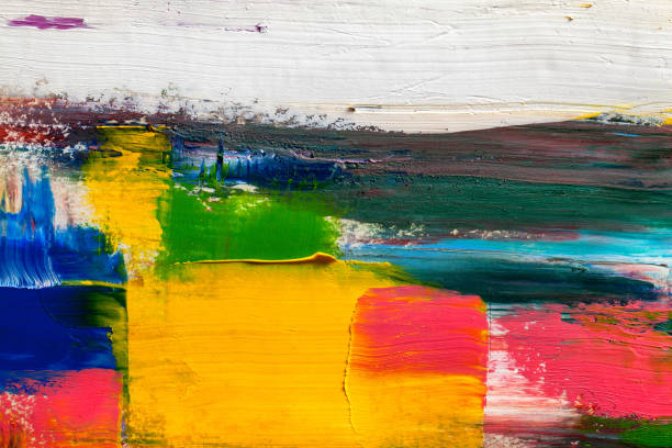 istock Abstract background drawn by oil paints 1032797008
