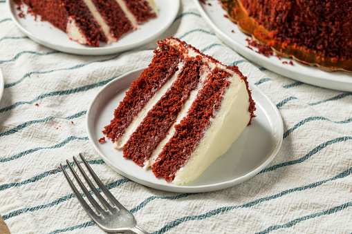 Homemade Sweet Red Velvet Cake Ready to Eat