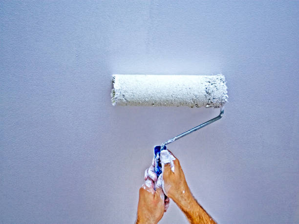 istock paint with monochrome paint on the wall 1032808216