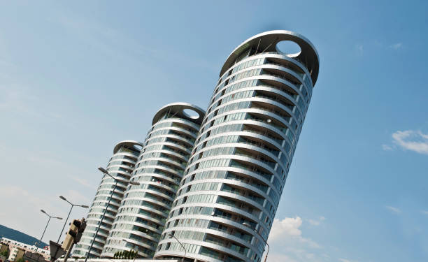 istock Exterior Of A Business District Skyscraper 1032817322