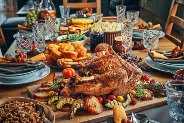 istock Traditional Holiday Stuffed Turkey Dinner 1032820118