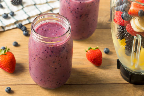 istock Organic Healthy Fruit Purple Smoothie 1032822716