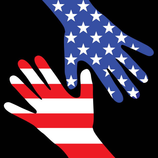 Two Flags Interlocked 100+ Interlocked Hands Stock Illustrations, Royalty-Free Vector ...