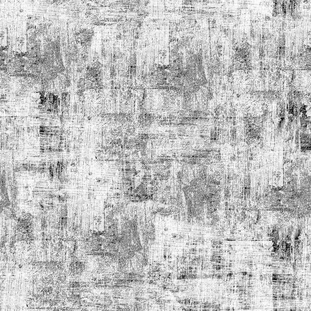istock Black white seamless grunge background. Abstract texture of spots, dust, chips, cracks. Vintage pattern of old dirty surface 1032841520