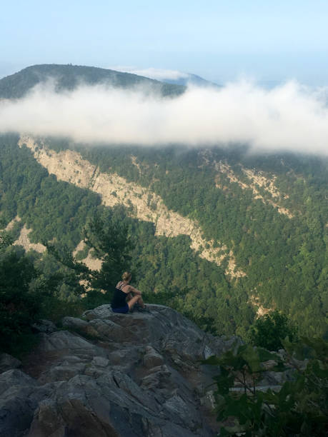 istock Blonde Woman on Mt. Tamany 1032845112