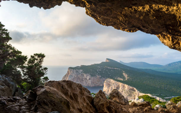 istock landscape of sardinian coast viewed from vasi rotti cave 1032852066