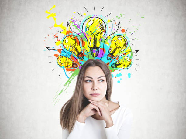 istock Clever young businesswoman thinking, good idea 1032852084