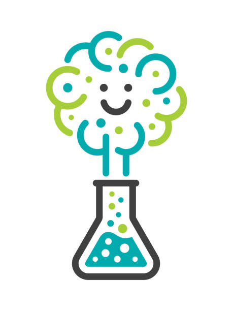ilustrações de stock, clip art, desenhos animados e ícones de science is fun - reacção química