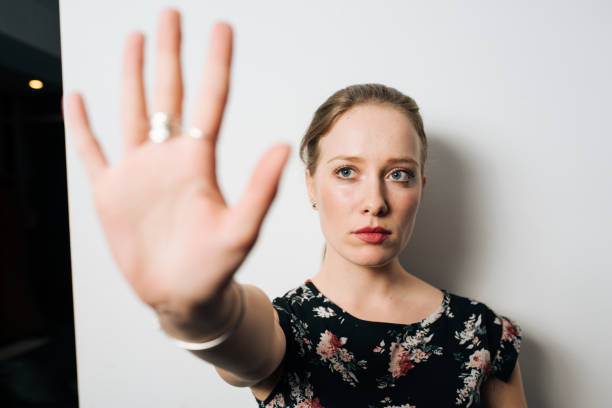 istock Alone and anxious young woman at home 1032877192