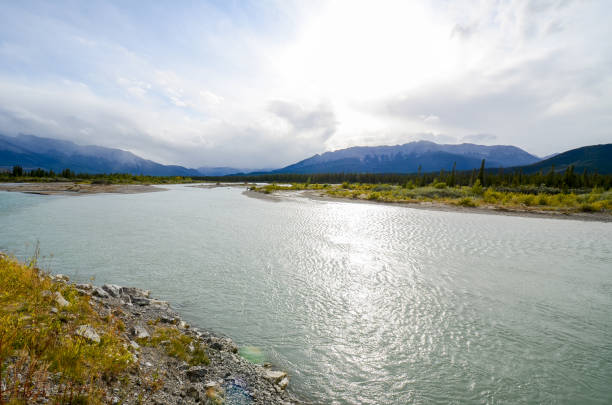 istock Athabasca River in Jasper in Autumn, Canadian Rockies, Alberta, Canada 1032972074